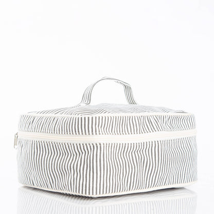 Stripes Train Case Pouch