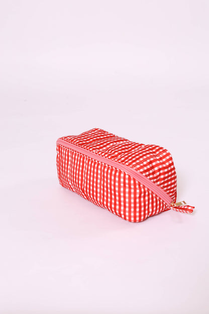 Gingham Glam Makeup & Toiletry Bag