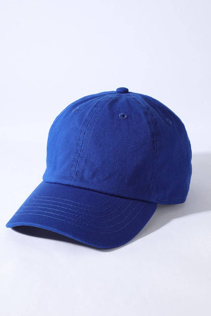 Kids Washed Low Profile Cotton Baseball Cap