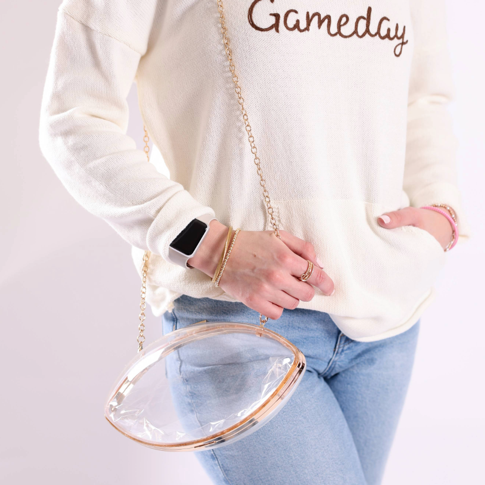 Football Clear Stadium Bag - Sporty-Chic