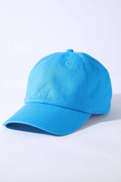 Kids Washed Low Profile Cotton Baseball Cap