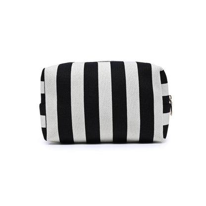Essential Stripe Cosmetic & Travel Organizer Pouch