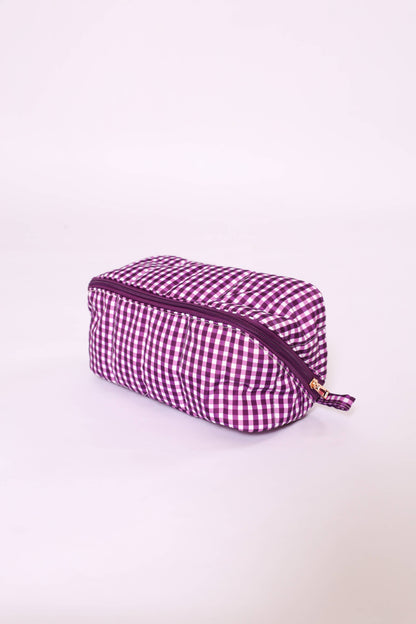Gingham Glam Makeup & Toiletry Bag