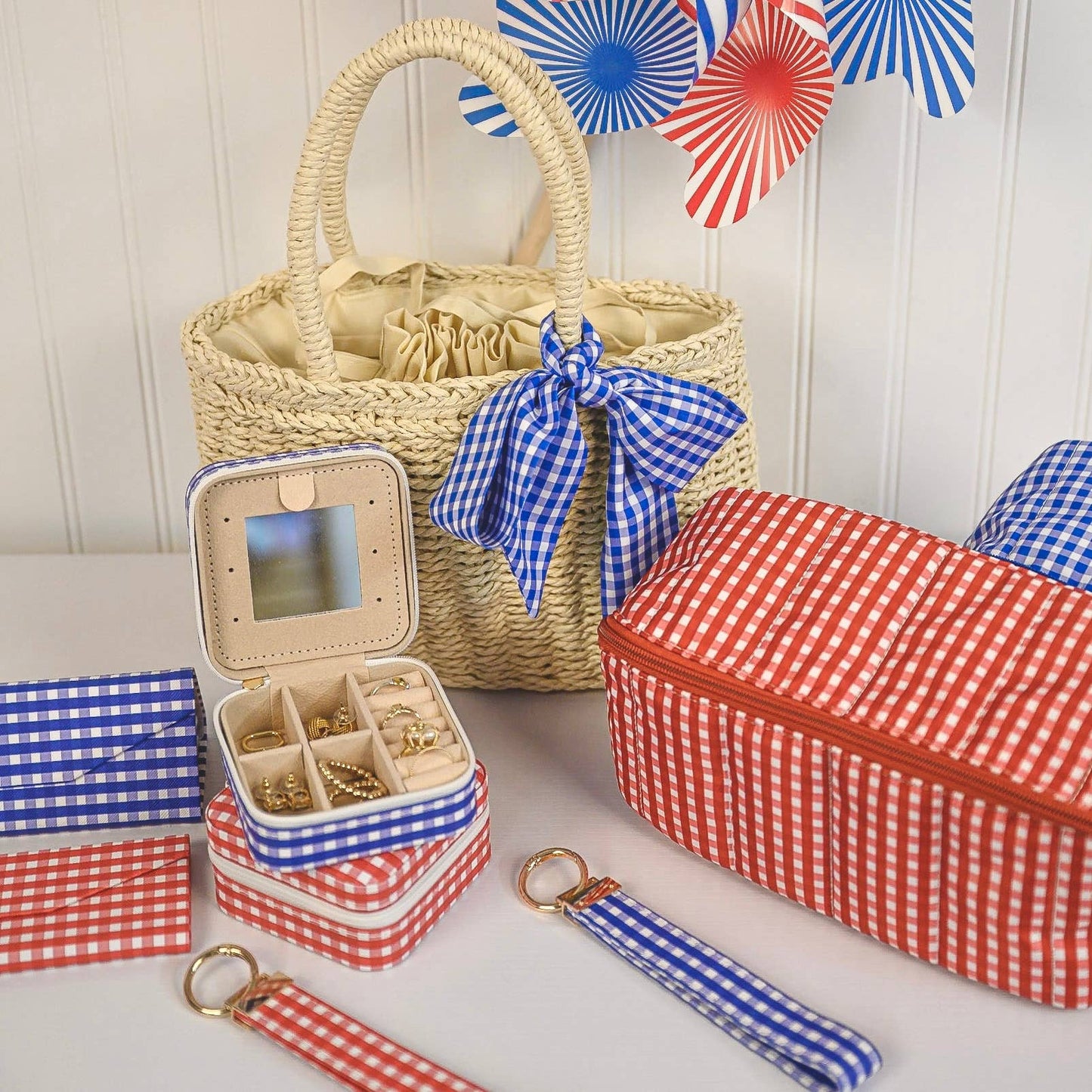 Gingham Glam Makeup & Toiletry Bag
