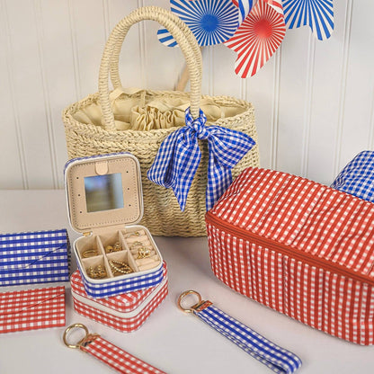 Gingham Glam Makeup & Toiletry Bag