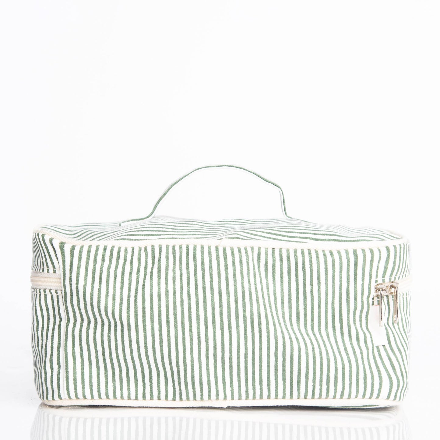 Stripes Train Case Pouch