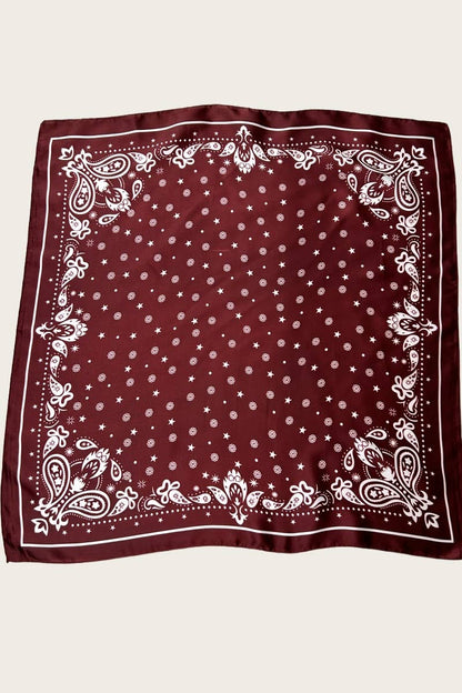 Celestial Floral & Paisley Print Bandana
