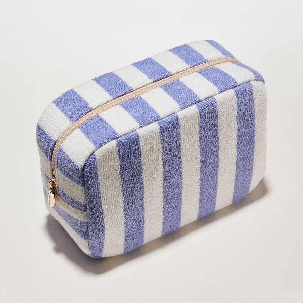 Striped Pattern Cosmetic Pouch Bag