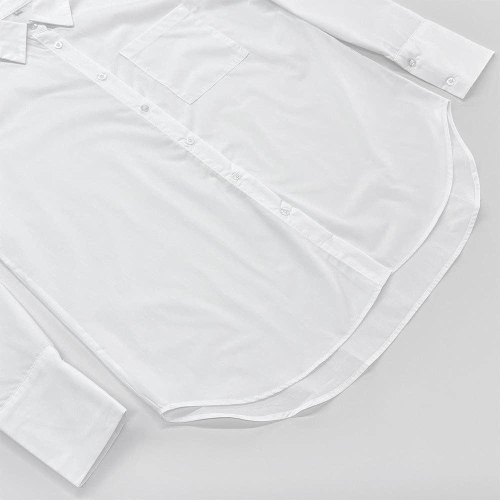 Oversized White Button Down Shirt