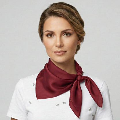 Classic Solid Silky Square Scarf