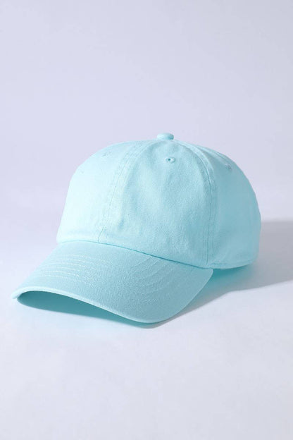 Kids Washed Low Profile Cotton Baseball Cap