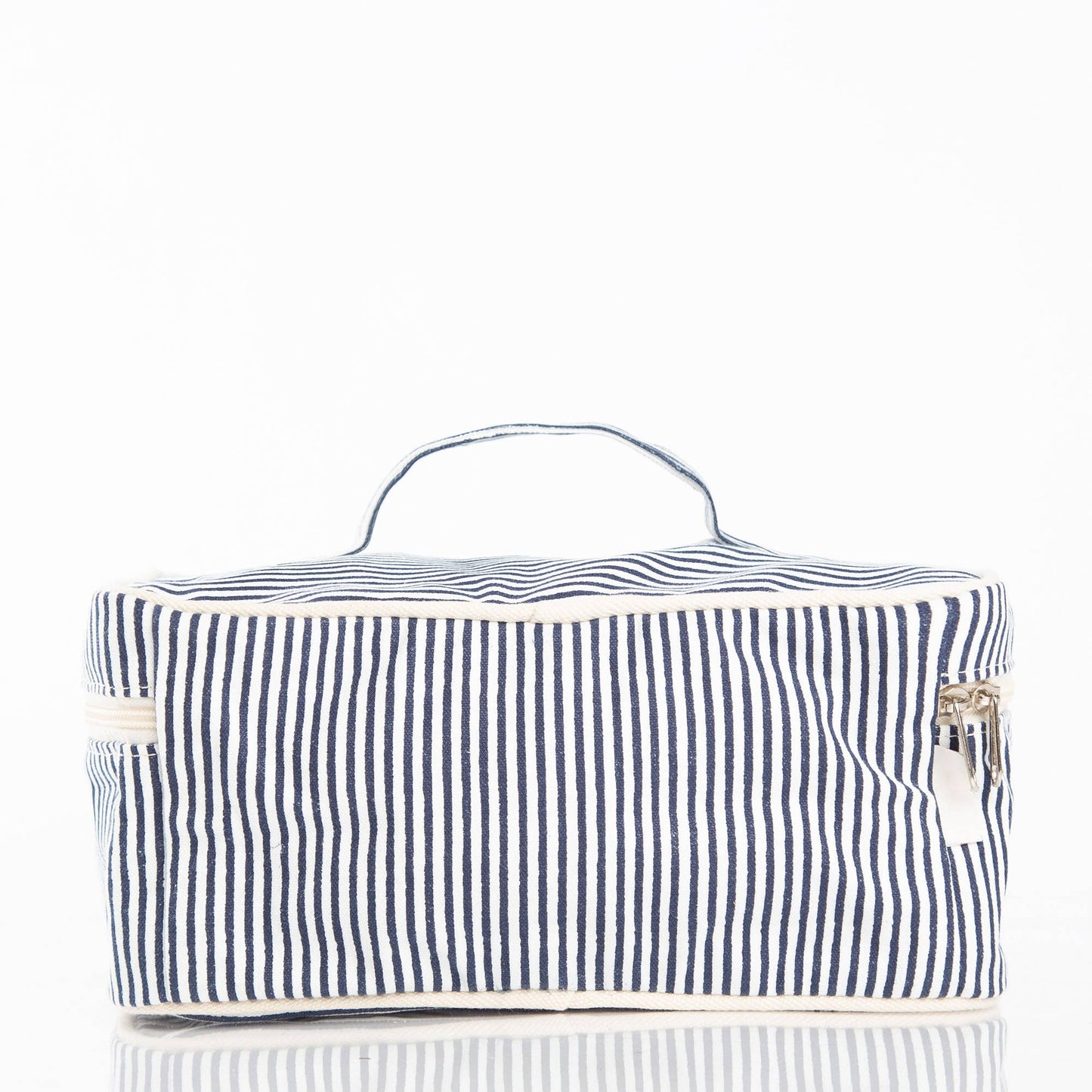 Stripes Train Case Pouch