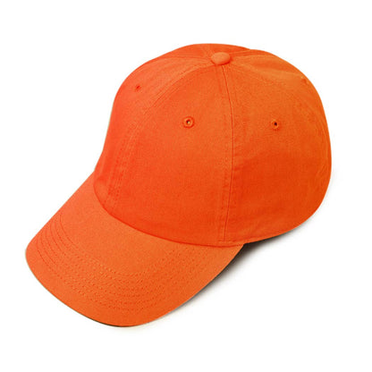 Plain Solid Stone Washed Adjustable Dad Cap