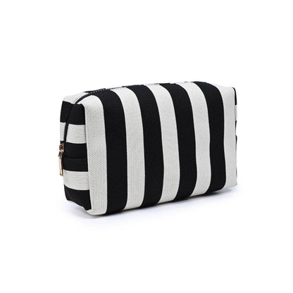Essential Stripe Cosmetic & Travel Organizer Pouch