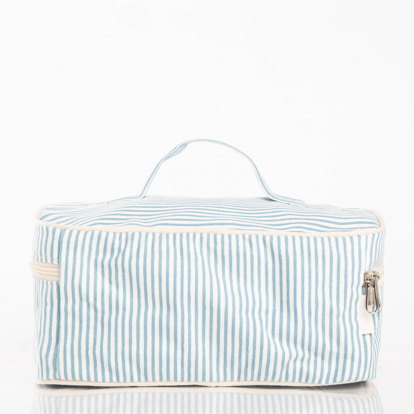 Stripes Train Case Pouch