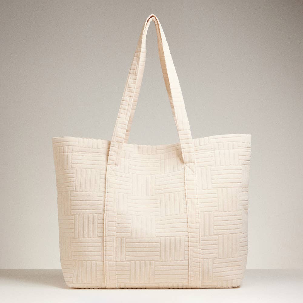 Grid Pattern Everyday Tote Bag