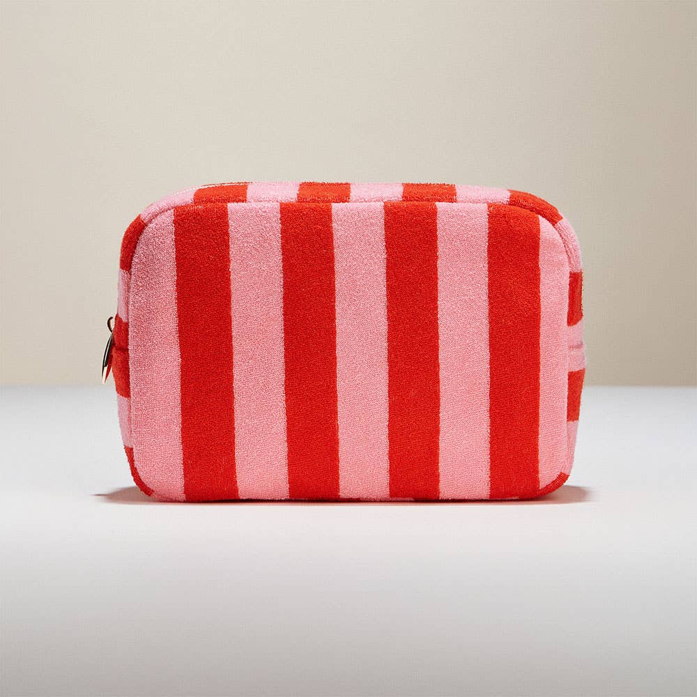 Striped Pattern Cosmetic Pouch Bag