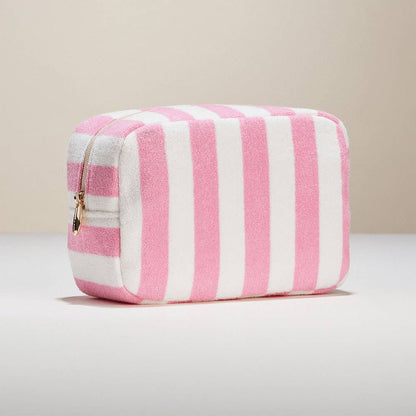 Striped Pattern Cosmetic Pouch Bag